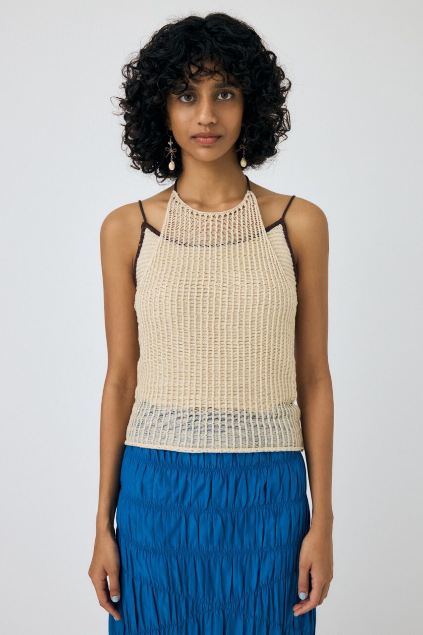 MOUSSY「MESH KNIT キャミソール」|キャミソール|