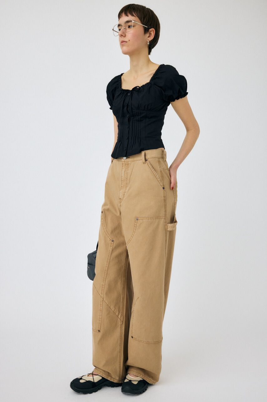 MOUSSY「LOW CLOTCH ペインターパンツ」|デニム|