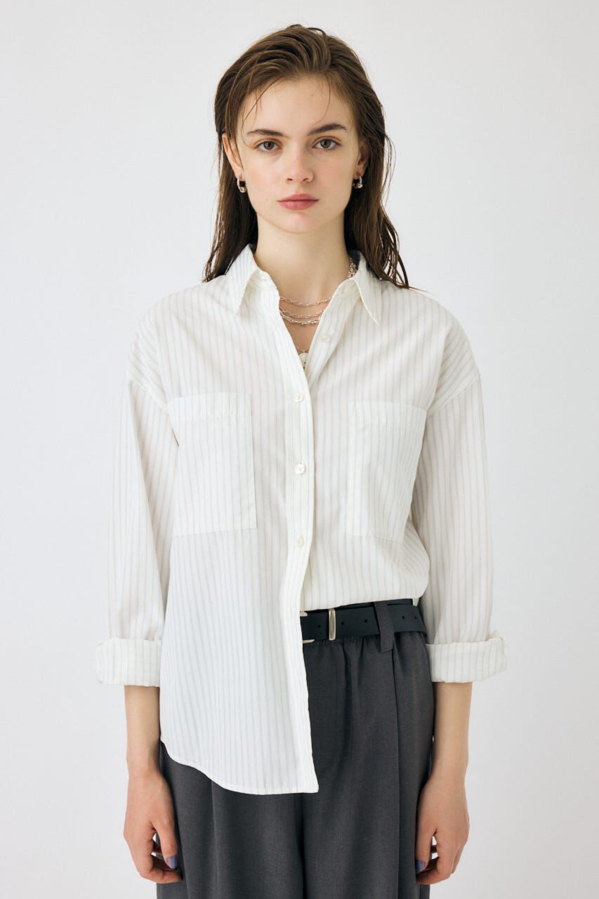 MOUSSY「STRIPE COLOR シャツ」|シャツ・ブラウス|