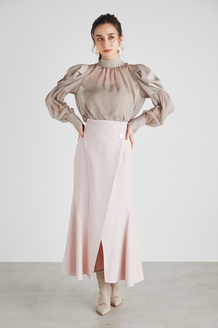 rienda「ラップデザインハイウエストマーメイドSK」|スカート|L/PNK1