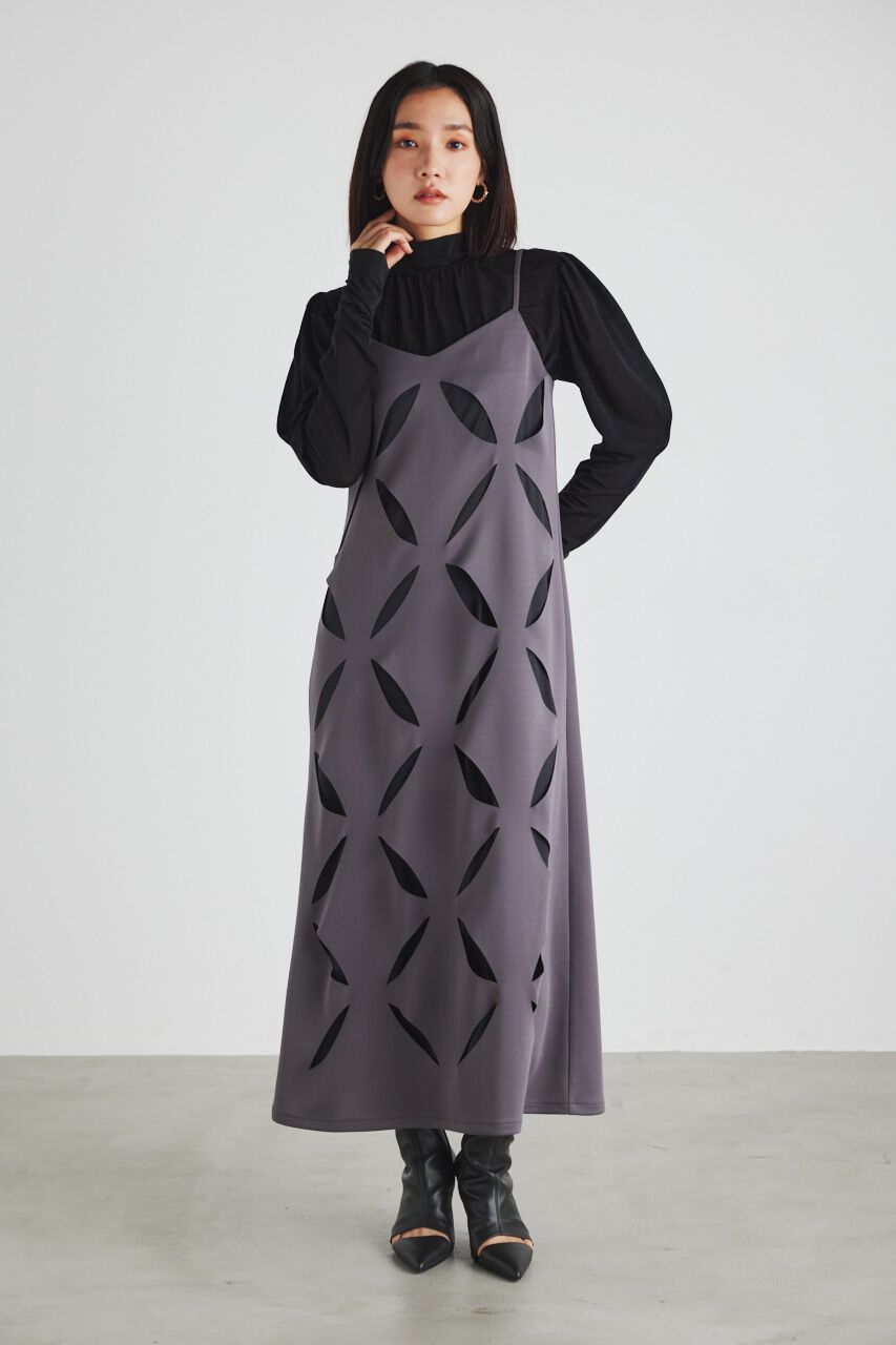 rienda「ラウンドSLVシアーTOP」|Tシャツ・カットソー|