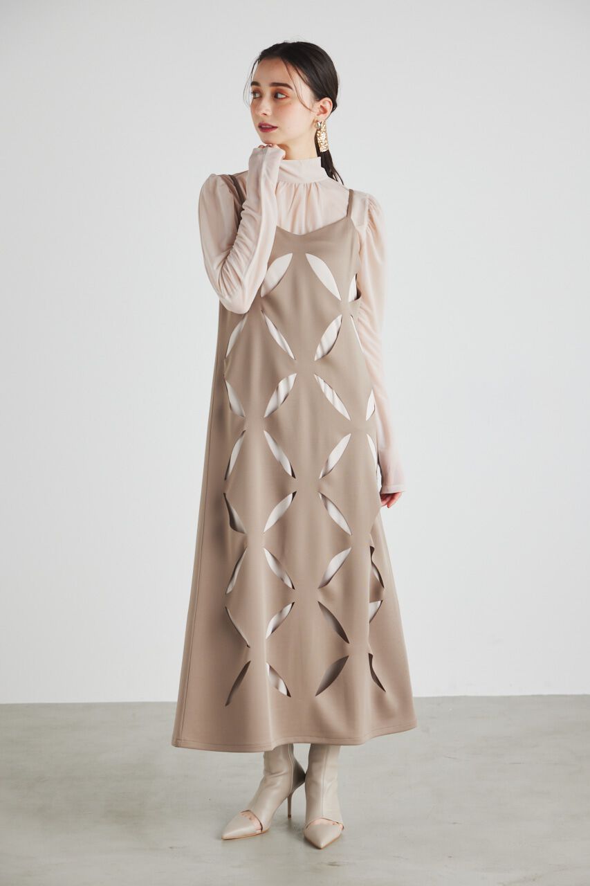 rienda「スランティングスリットキャミOP」|ワンピース|