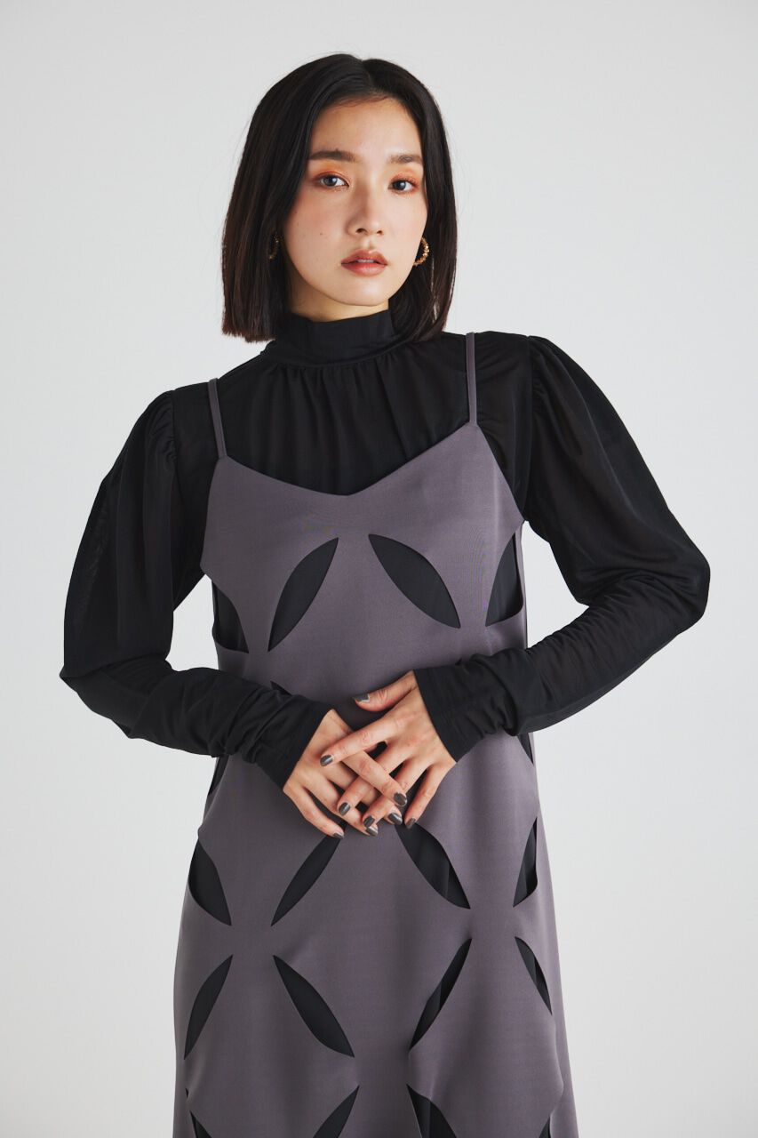 rienda「スランティングスリットキャミOP」|ワンピース|