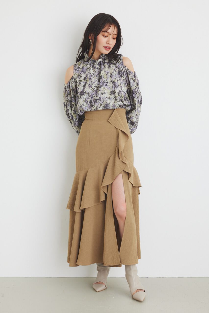 rienda「＃デュアルフラワーブラウス」|シャツ・ブラウス|