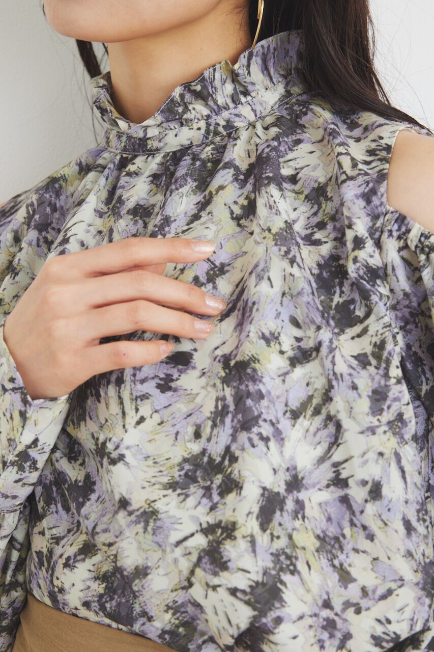 rienda「＃デュアルフラワーブラウス」|シャツ・ブラウス|