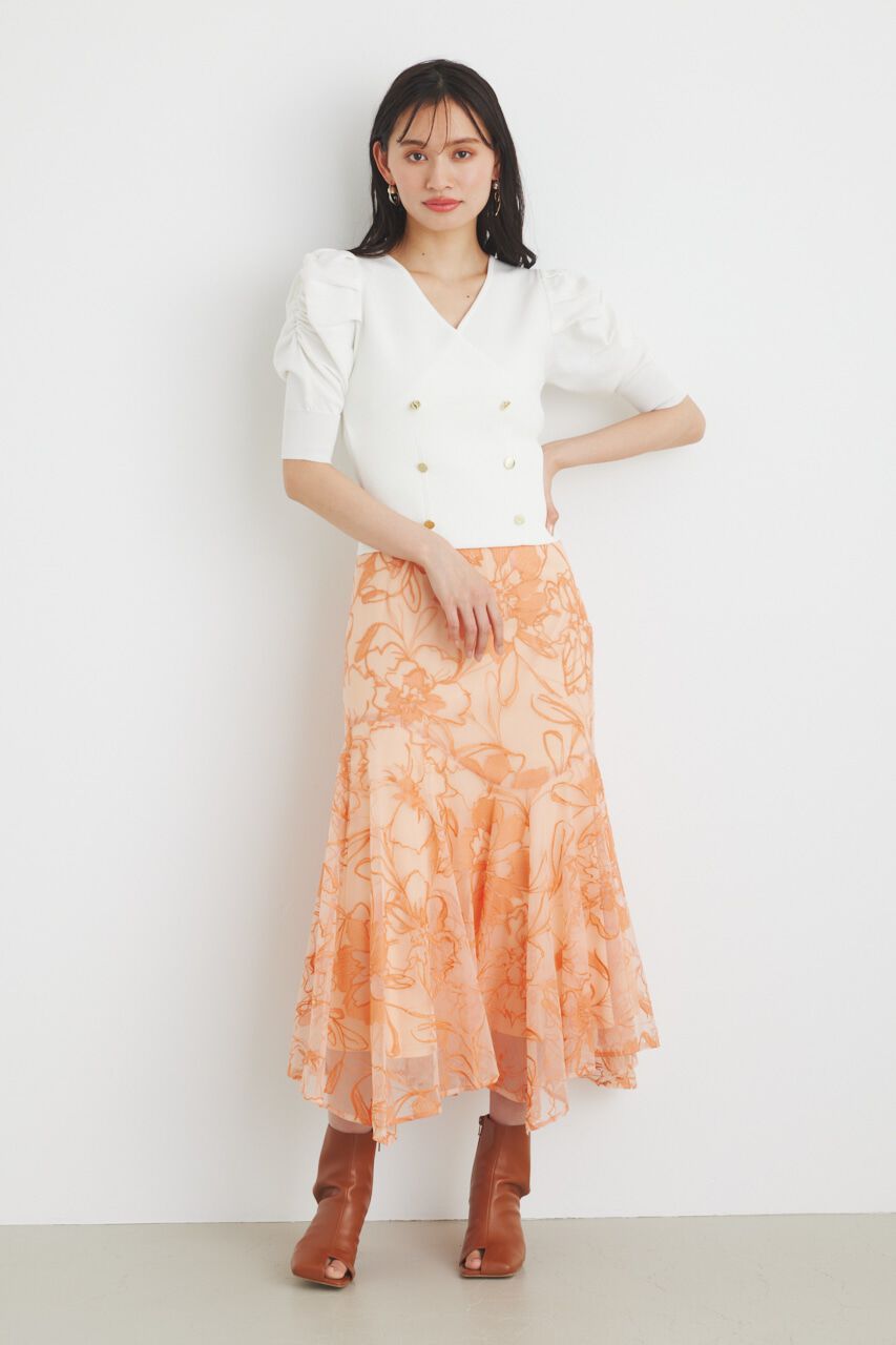 rienda「ウェーブラインJ/WマーメイドSK」|スカート|L/ORG1