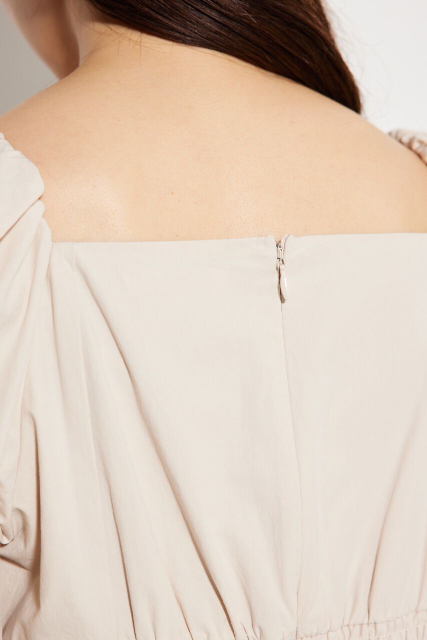 rienda「ボリュームパフSLVフレアOP」|ワンピース|