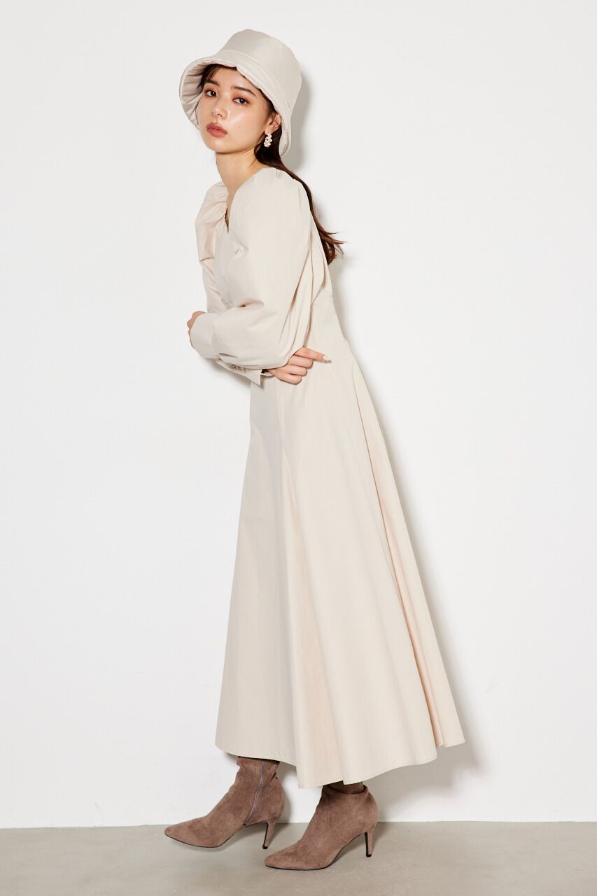 rienda「ボリュームパフSLVフレアOP」|ワンピース|