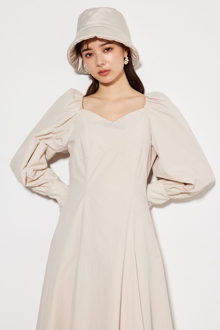 rienda「ボリュームパフSLVフレアOP」|ワンピース|