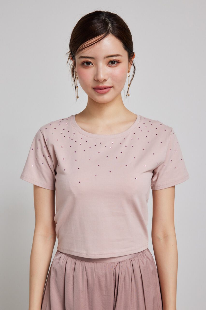 rienda「グラデーションストーンT-SH」|Tシャツ・カットソー|