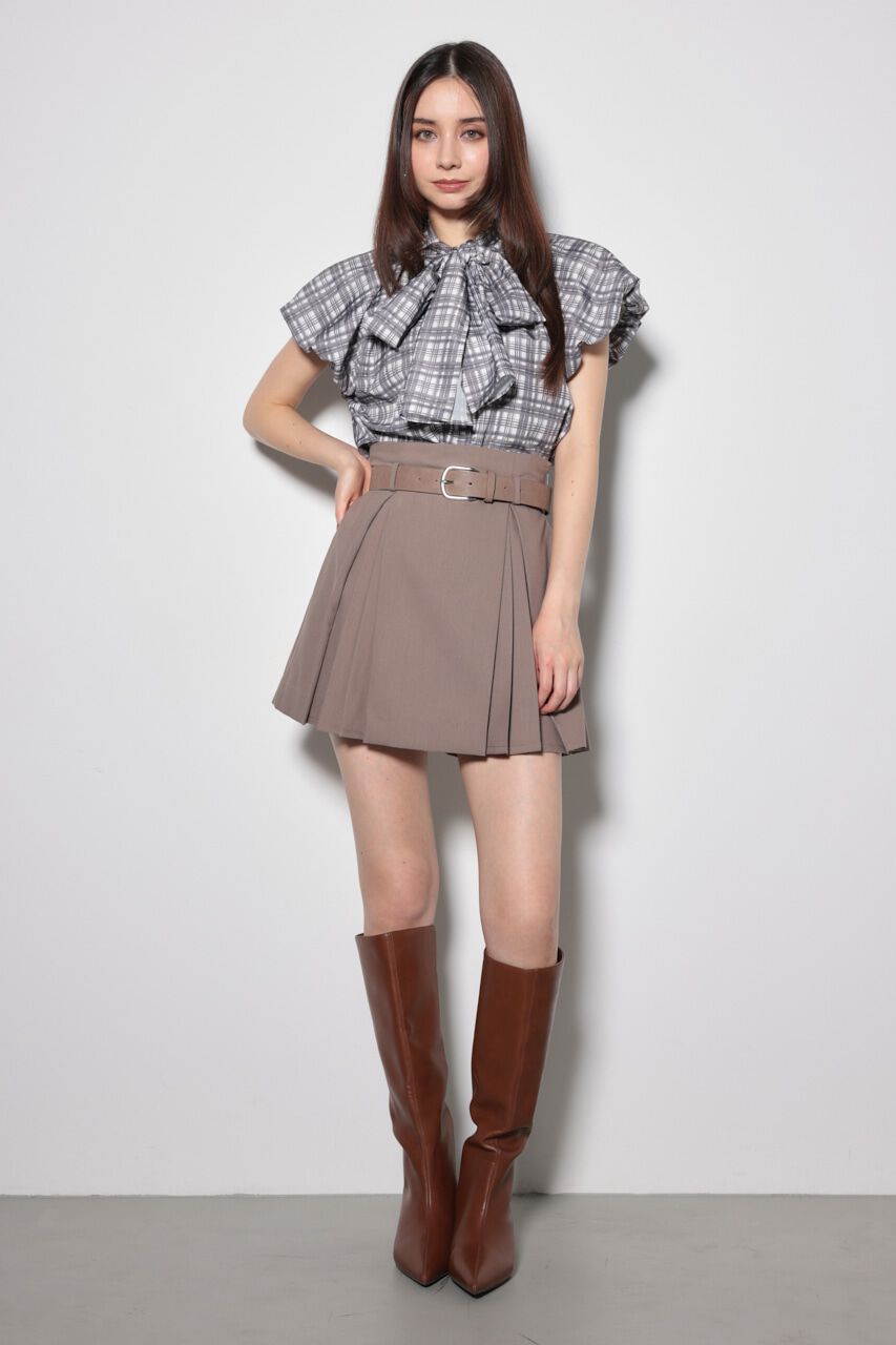 rienda「スカーフ付きバルーンフリルブラウス」|シャツ・ブラウス|