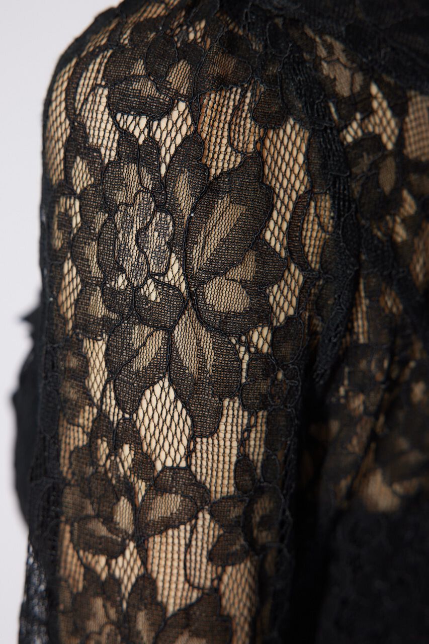 rienda「フロントフリル2WAYレースブラウス」|シャツ・ブラウス|