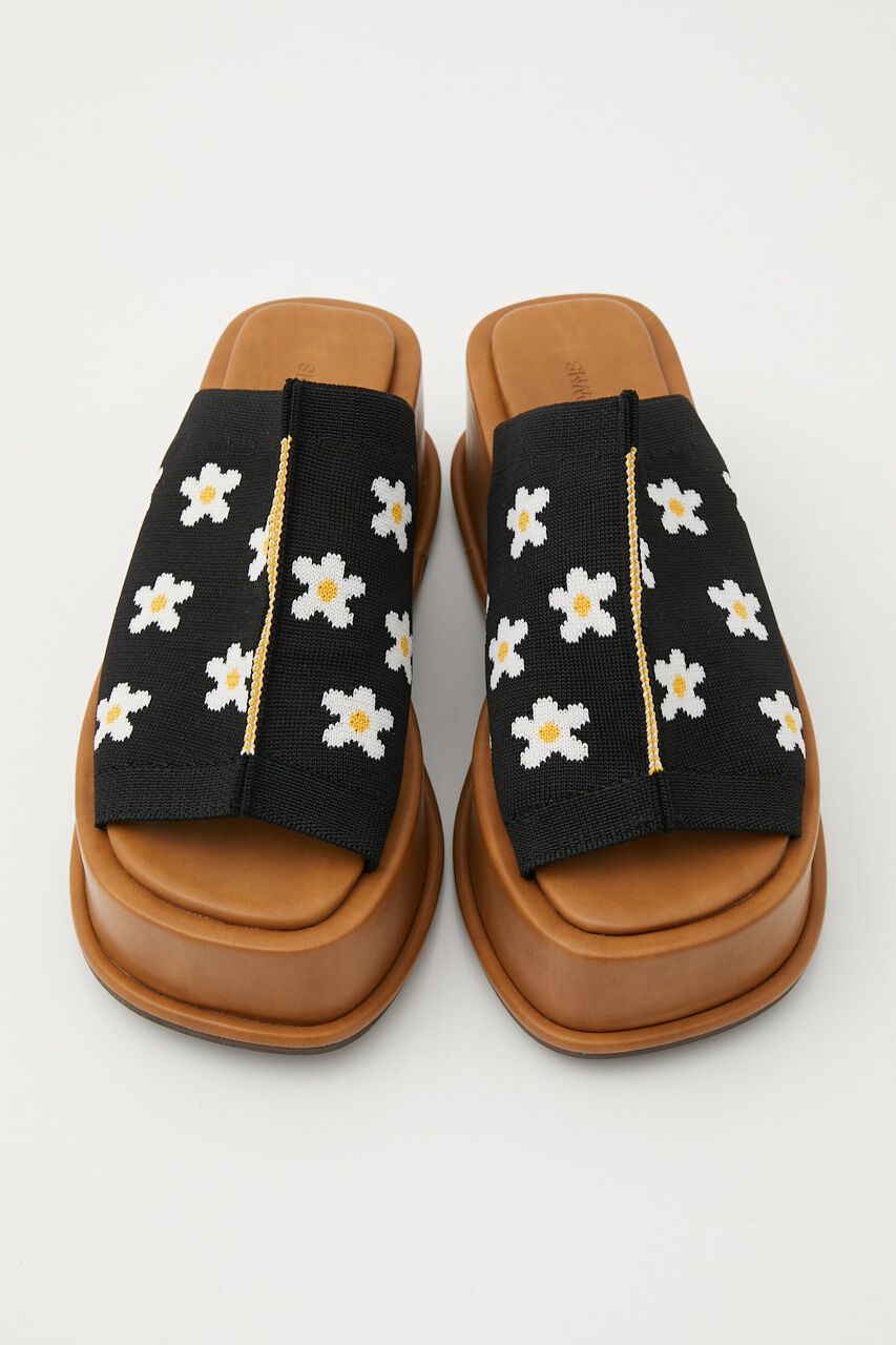 RODEO CROWNS「PATTERN KNIT WADGE SANDAL」|サンダル|