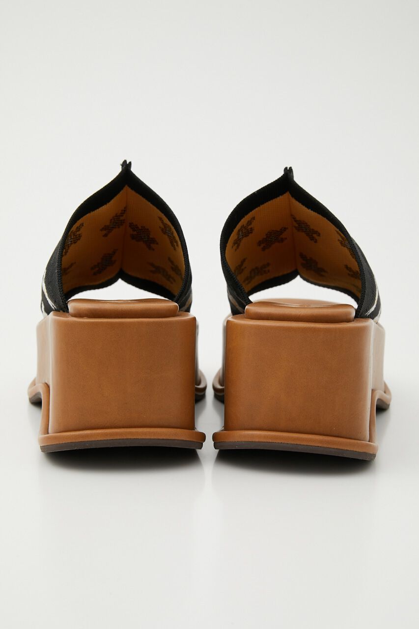 RODEO CROWNS「PATTERN KNIT WADGE SANDAL」|サンダル|