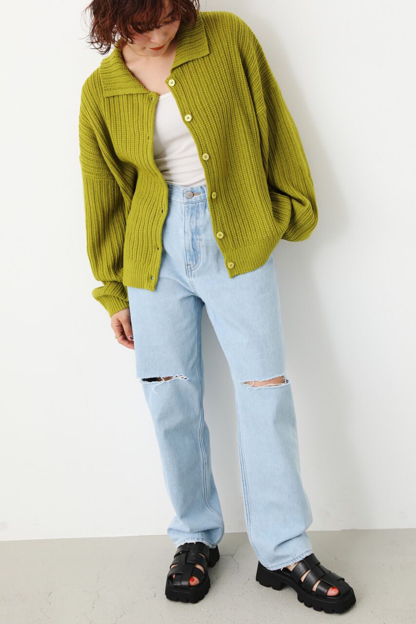 RODEO CROWNS「襟付きニットカーディガン」|ニット・セーター|