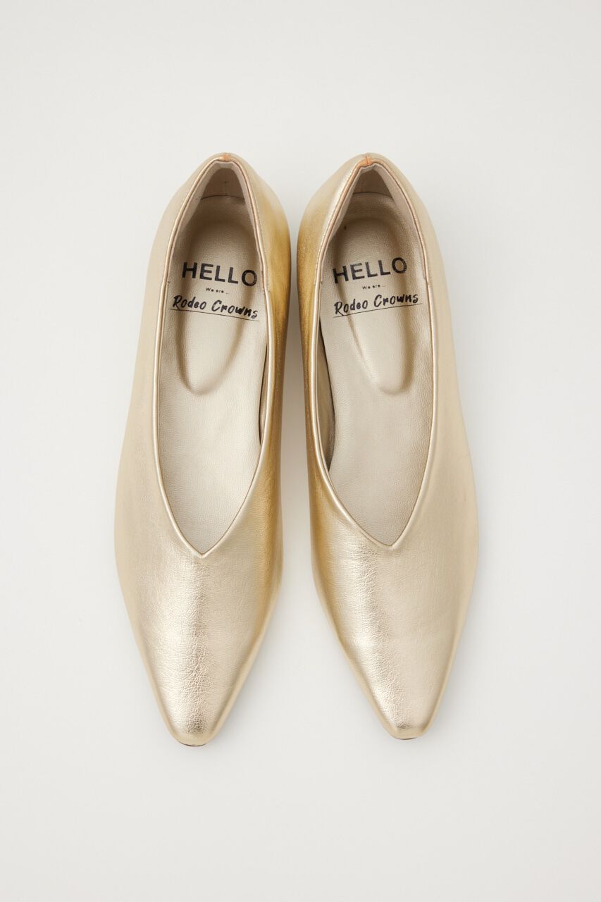 RODEO CROWNS「シャイニーフラットパンプス」|サンダル|