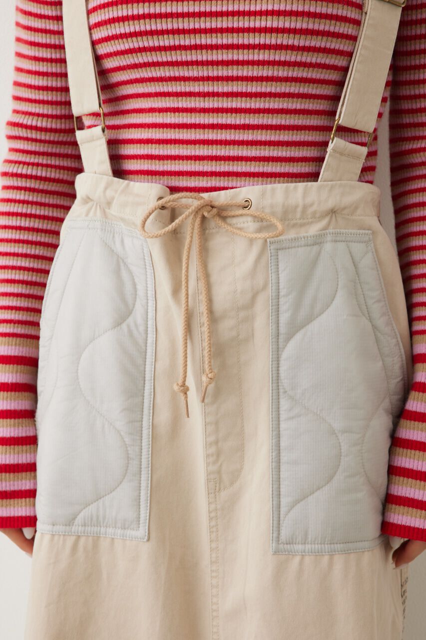 RODEO CROWNS「キルティングドッキングサスペンダースカート」|その他|