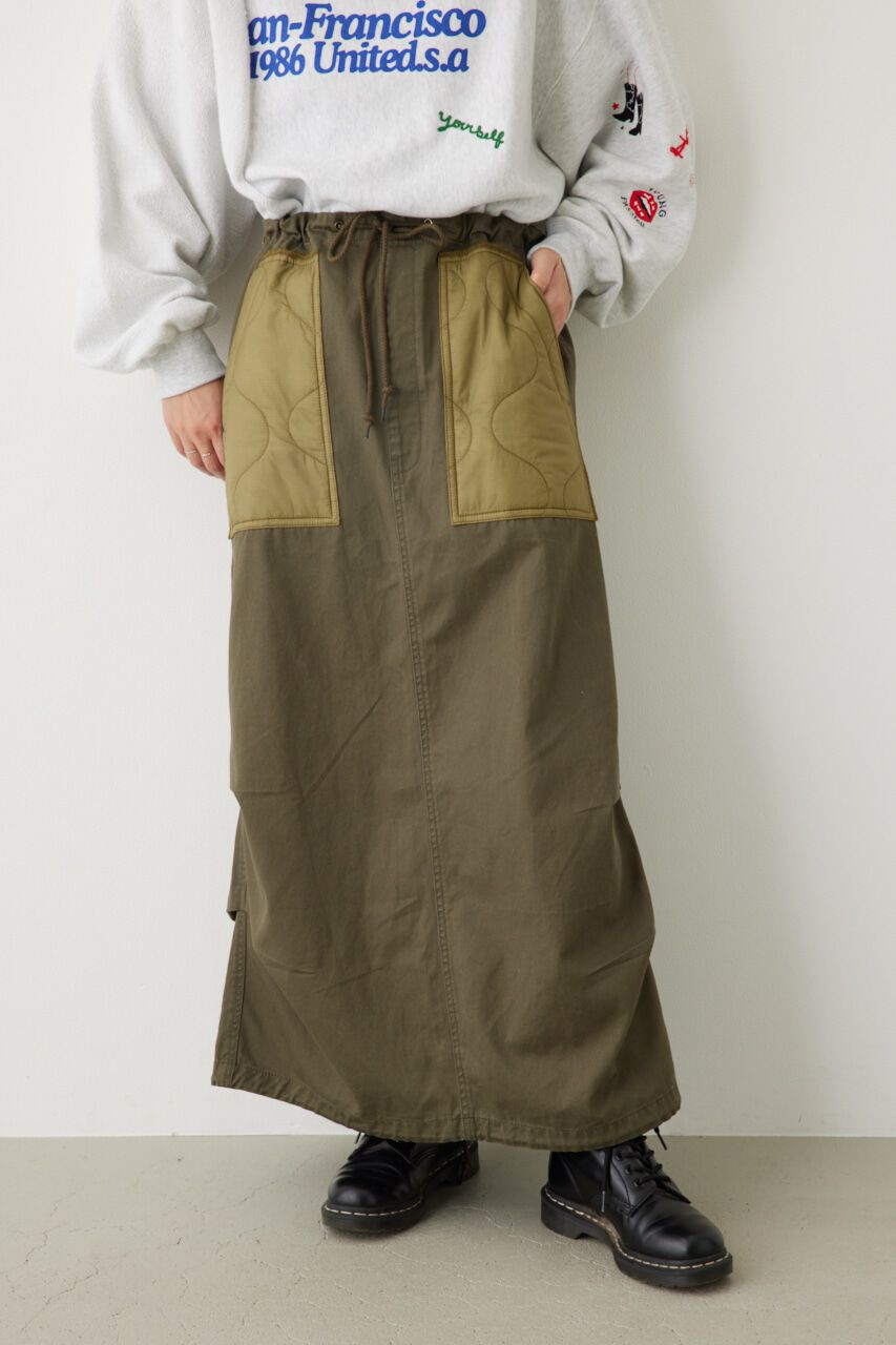 RODEO CROWNS「キルティングドッキングサスペンダースカート」|その他|