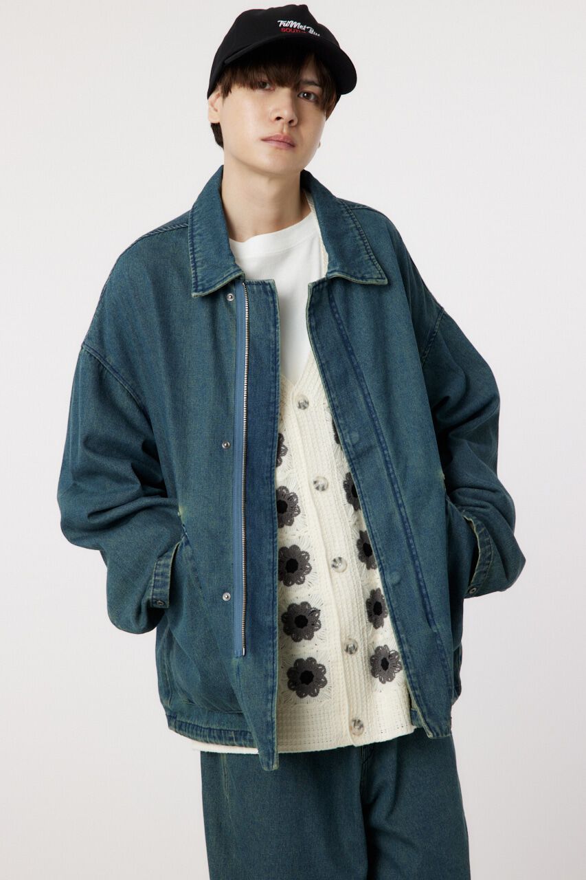 RODEO CROWNS「over denim zip JK」|デニムジャケット|