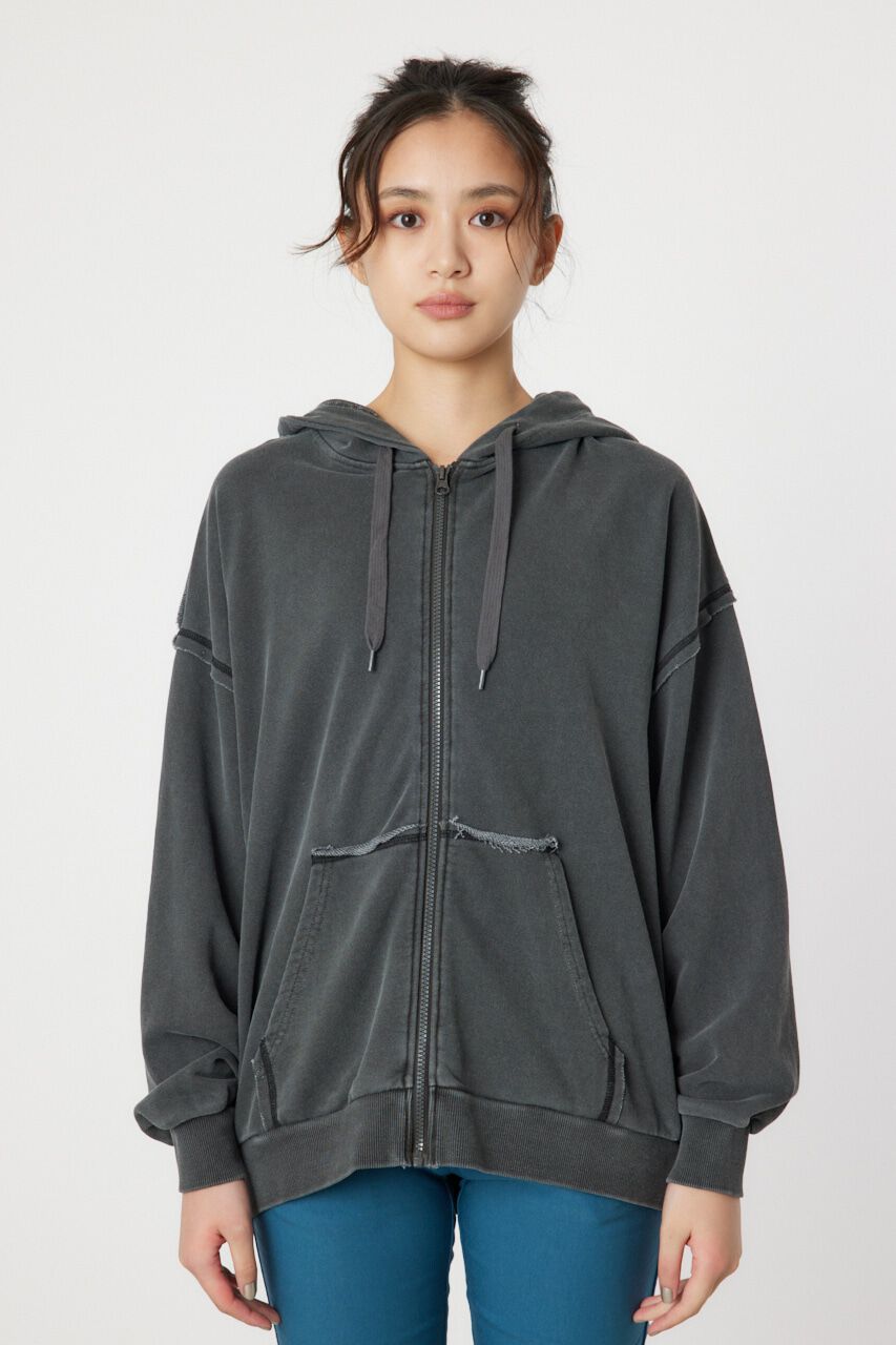 RODEO CROWNS「ピグメントジップパーカー」|パーカー|