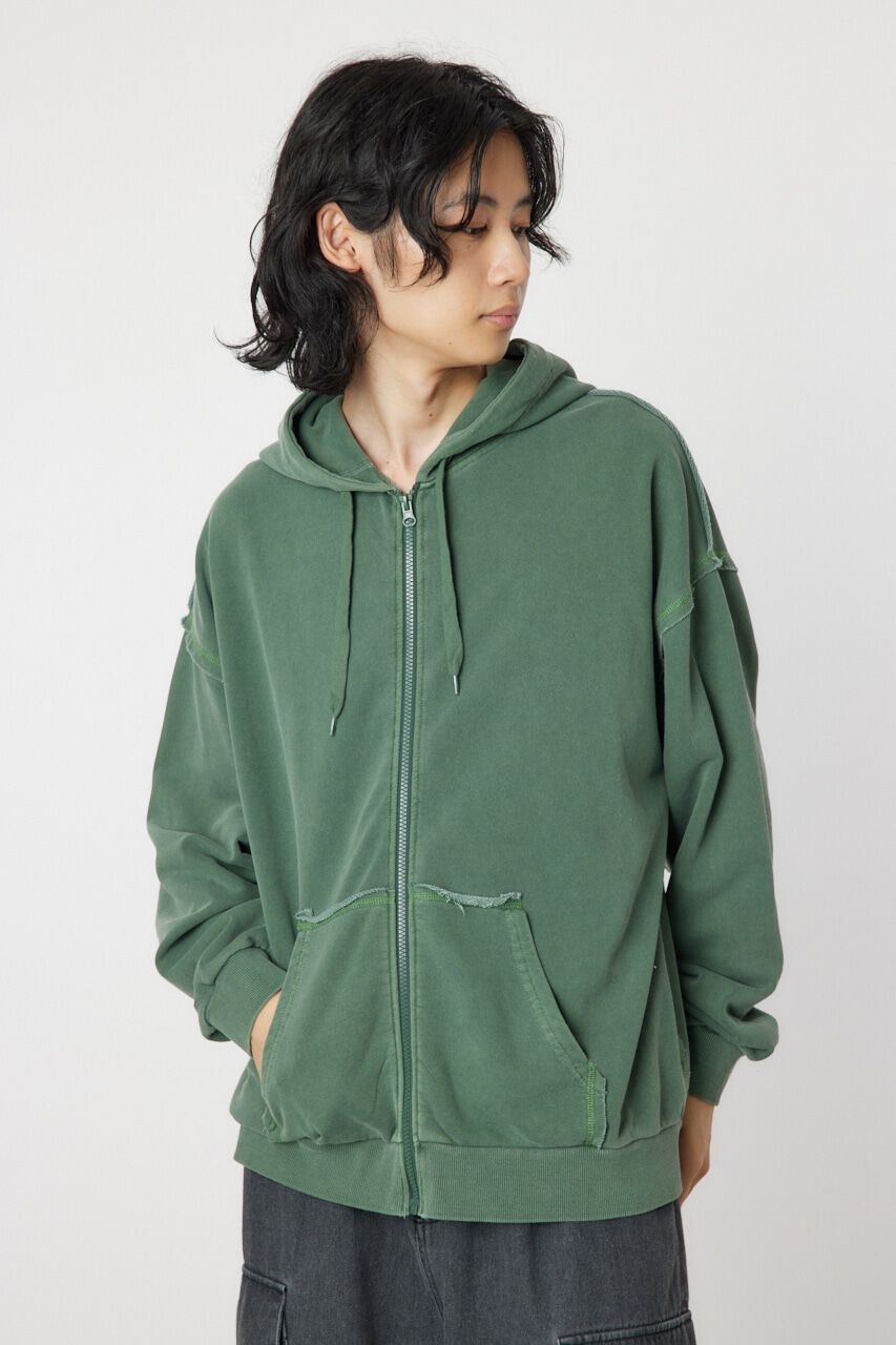 RODEO CROWNS「ピグメントジップパーカー」|パーカー|