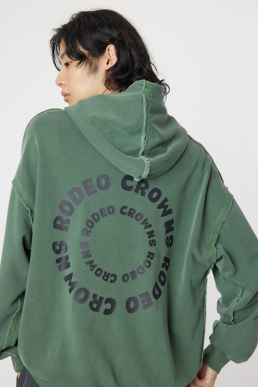 RODEO CROWNS「ピグメントジップパーカー」|パーカー|