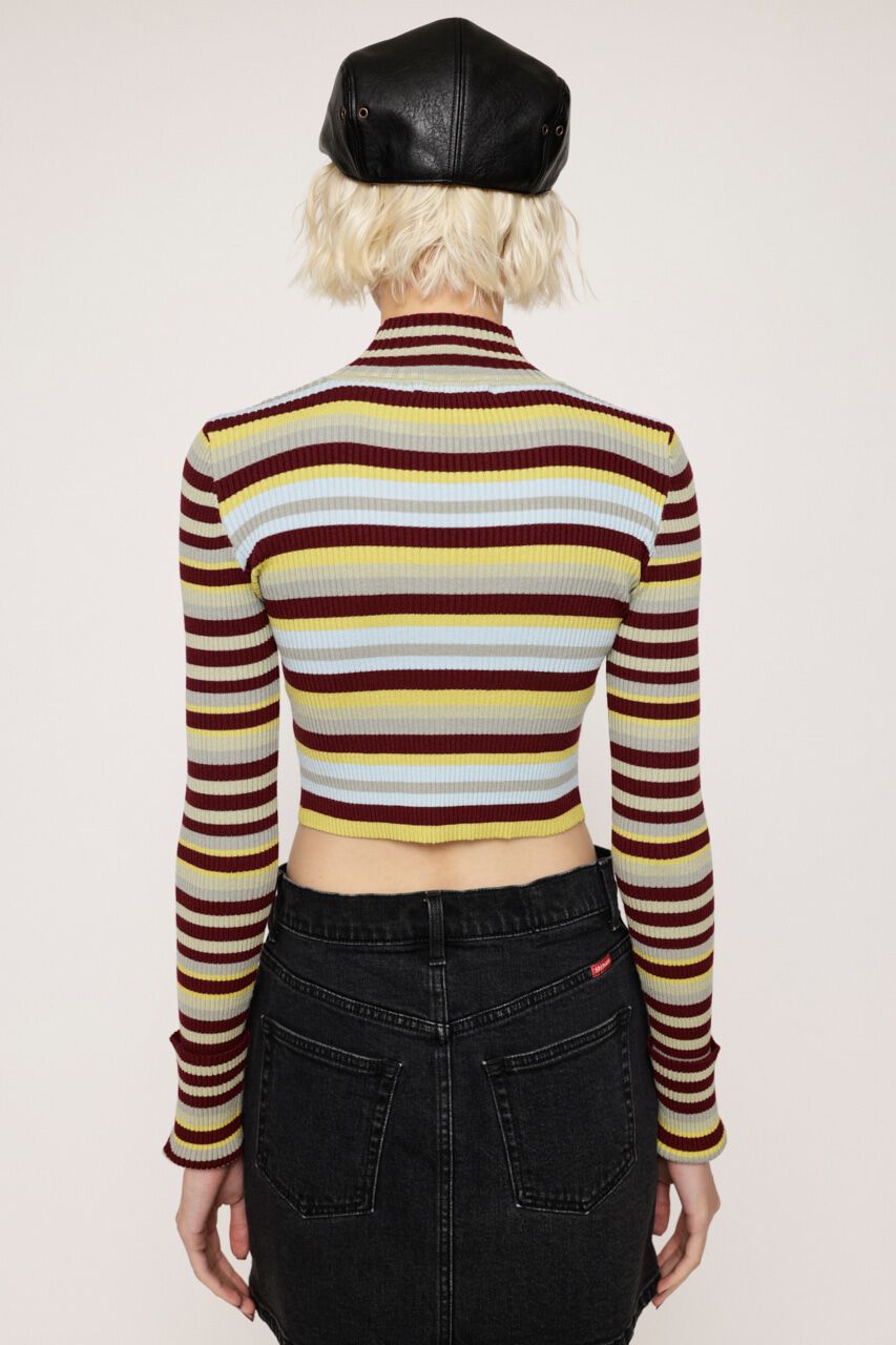 SLY「MULTI BORDER KNIT トップス」|ニット・セーター|