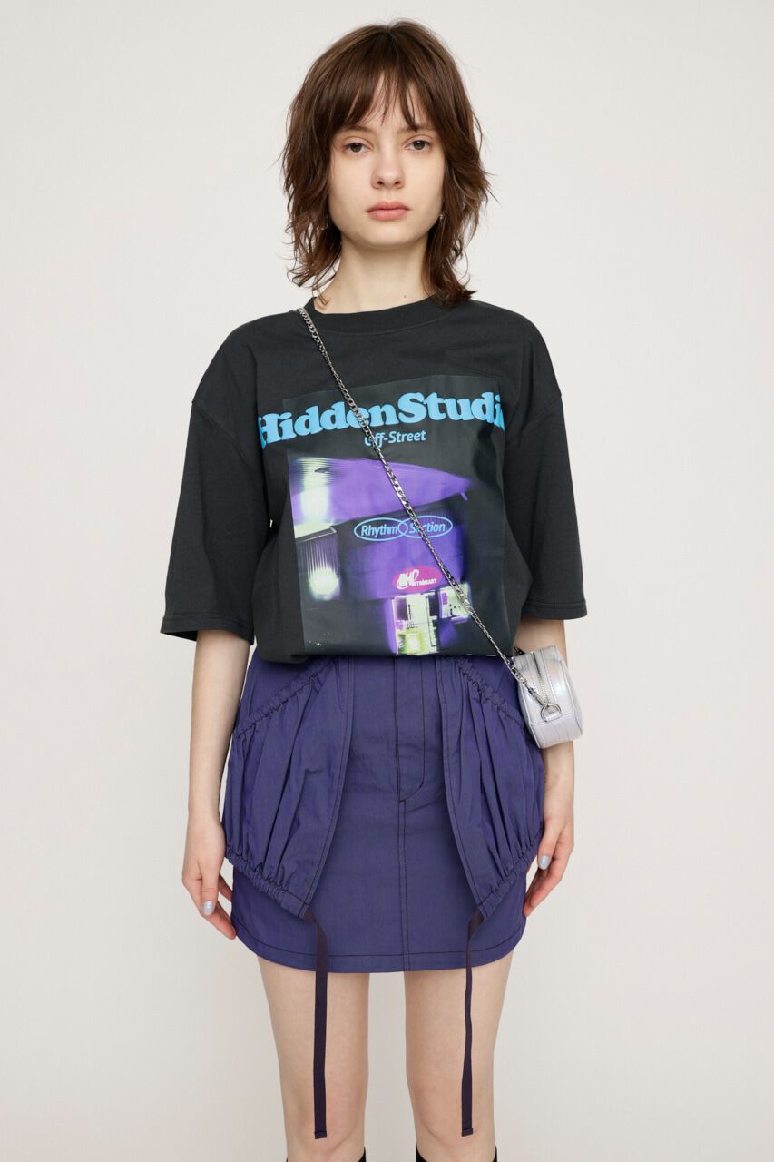 SLY「SHIRRING PK ショートスカート」|スカート|PUR