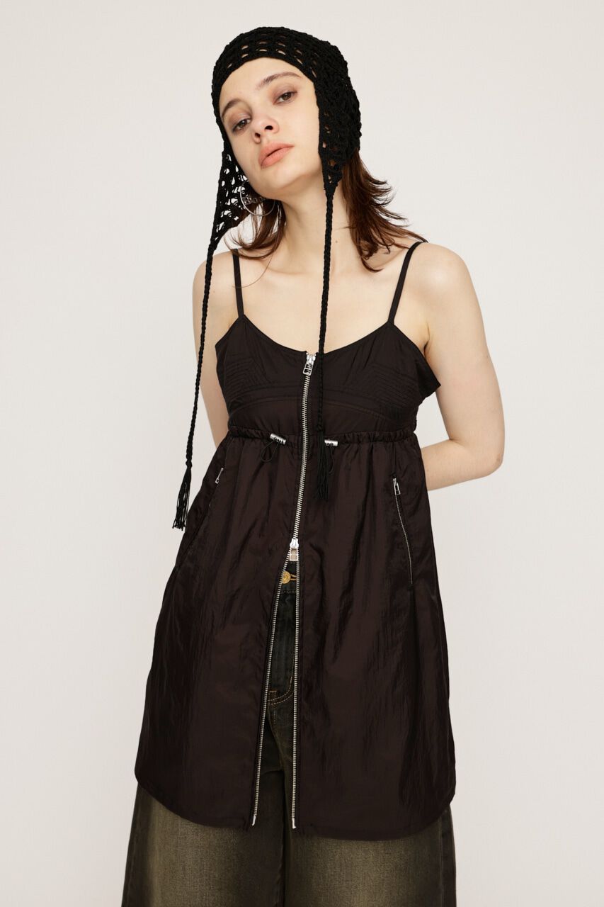 SLY「SHEER CAMI ZIP ドレス」|ワンピース|