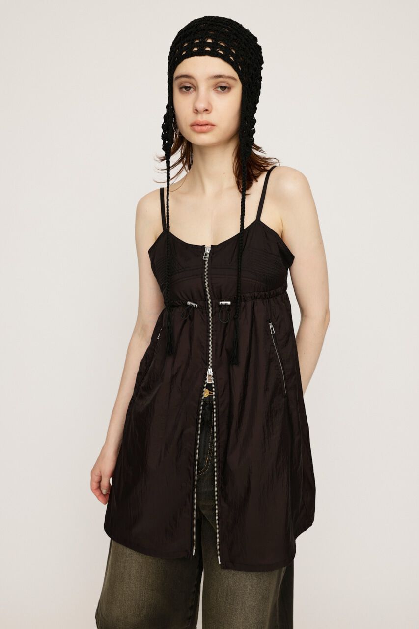 SLY「SHEER CAMI ZIP ドレス」|ワンピース|