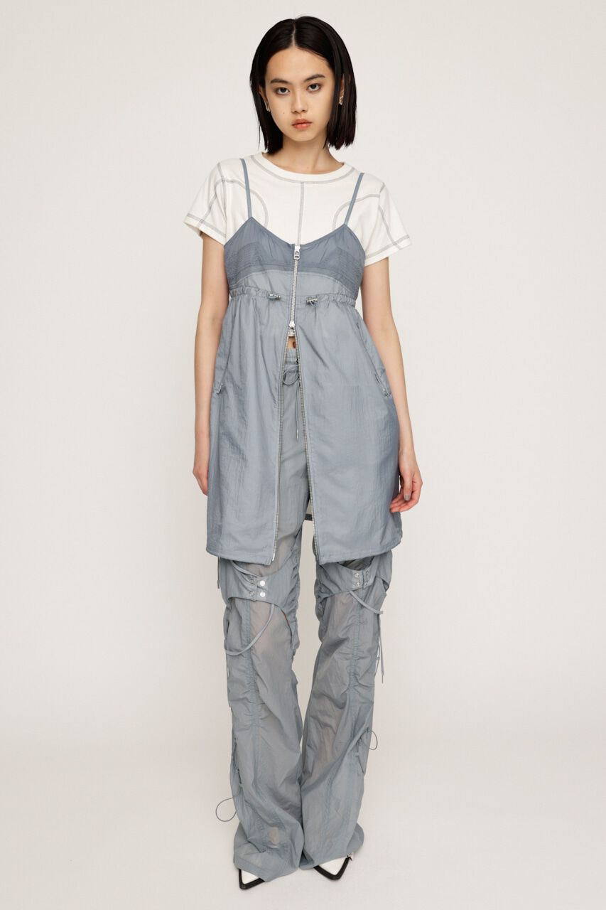 SLY「SHEER CAMI ZIP ドレス」|ワンピース|