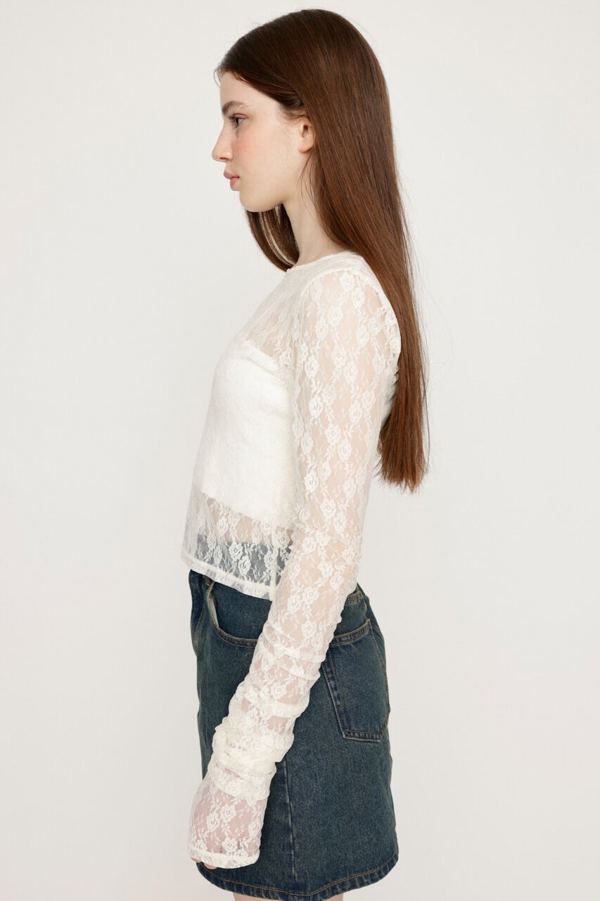 SLY「BASIC CUT LACE トップス」|Tシャツ・カットソー|
