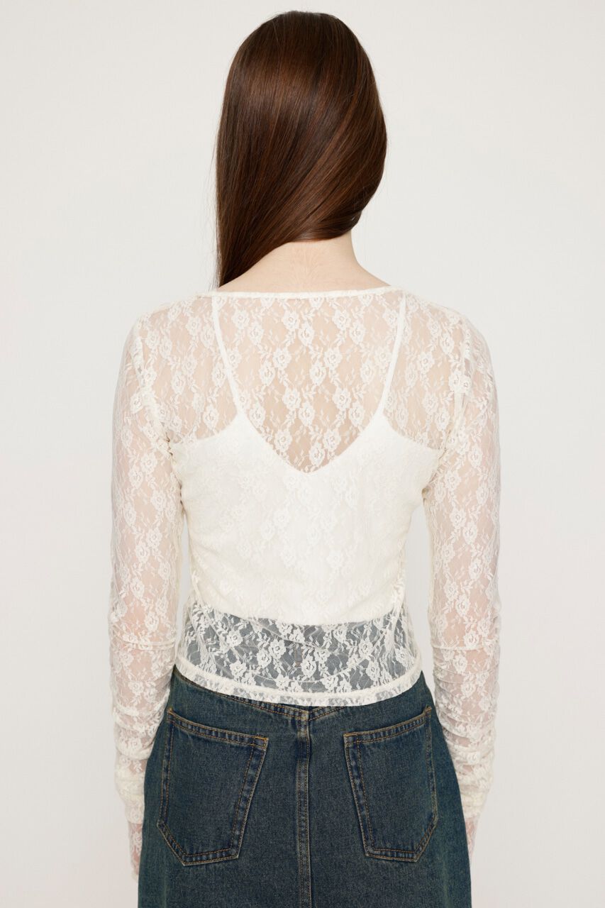 SLY「BASIC CUT LACE トップス」|Tシャツ・カットソー|