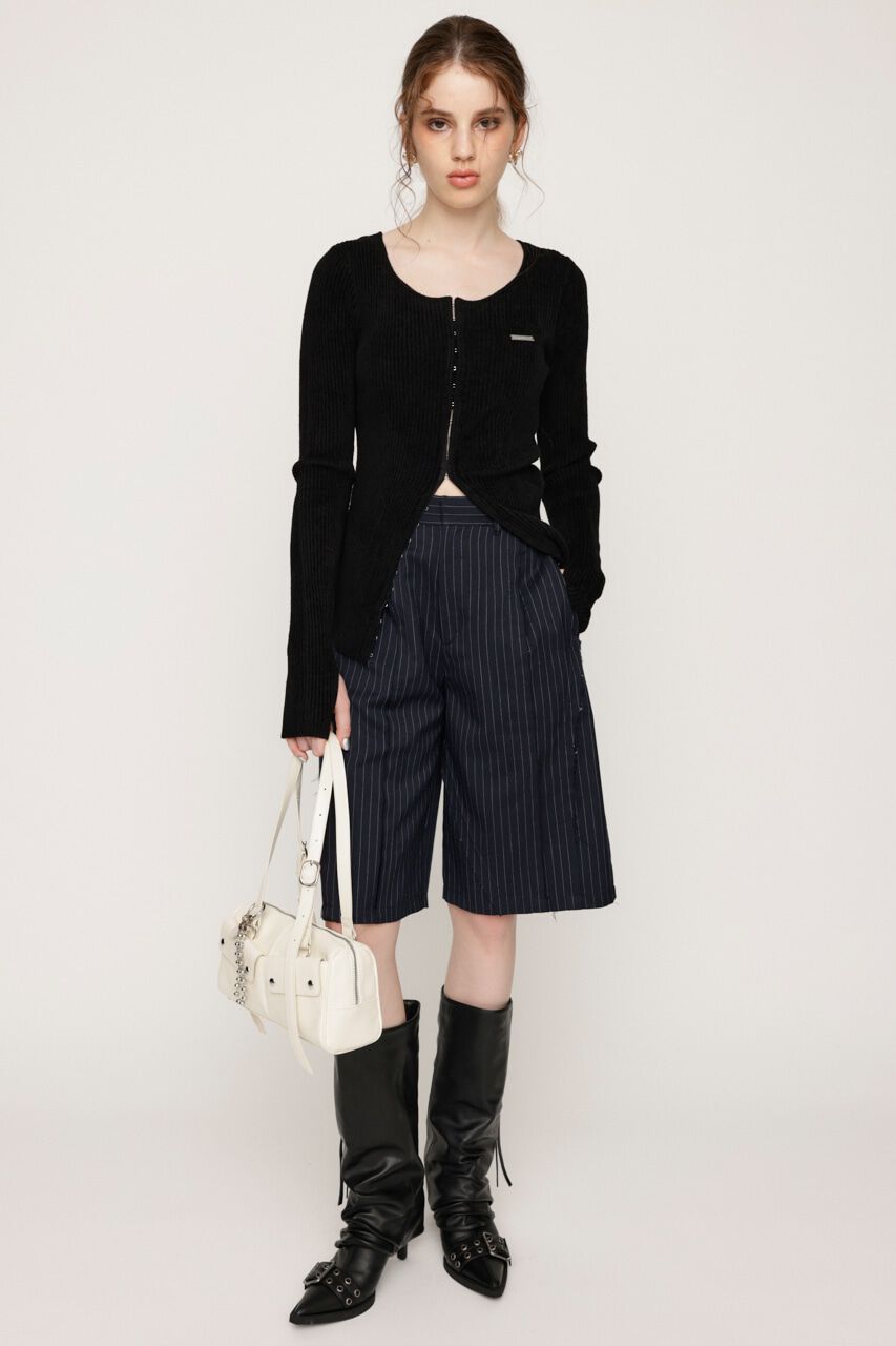 SLY「FRONT HOOK MOLE YARN トップス」|ニット・セーター|