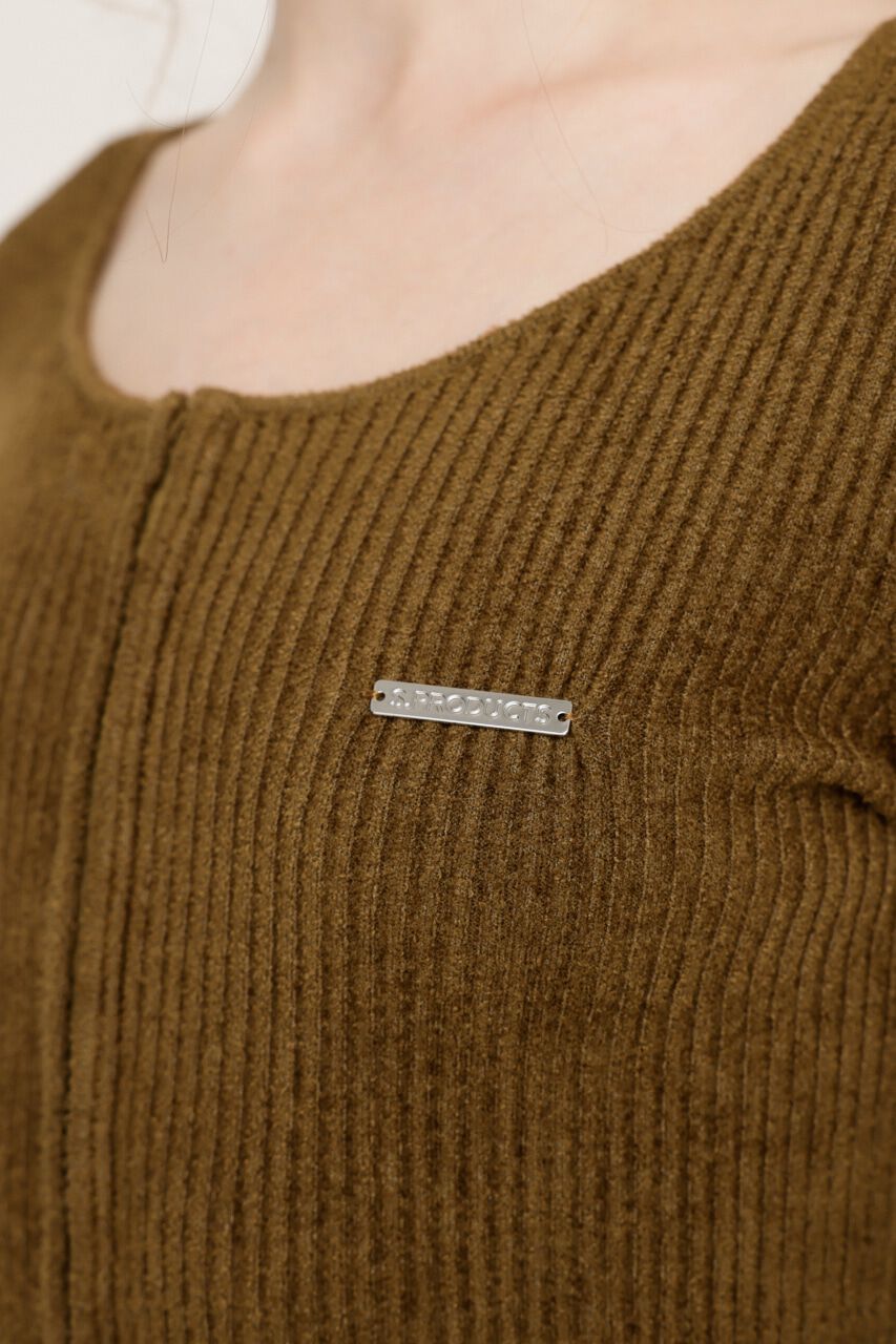 SLY「FRONT HOOK MOLE YARN トップス」|ニット・セーター|