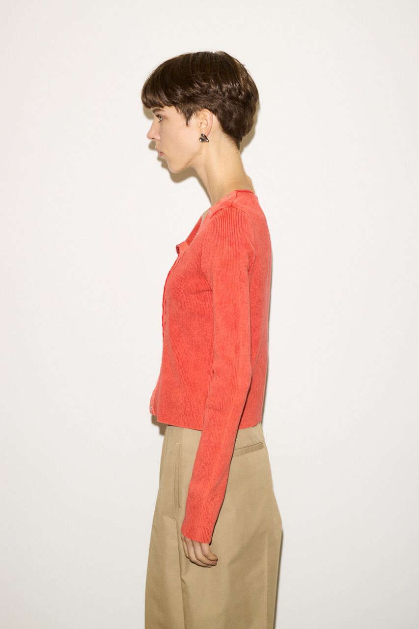 SLY「SLANT BUTTON HG RIB トップス」|ニット・セーター|