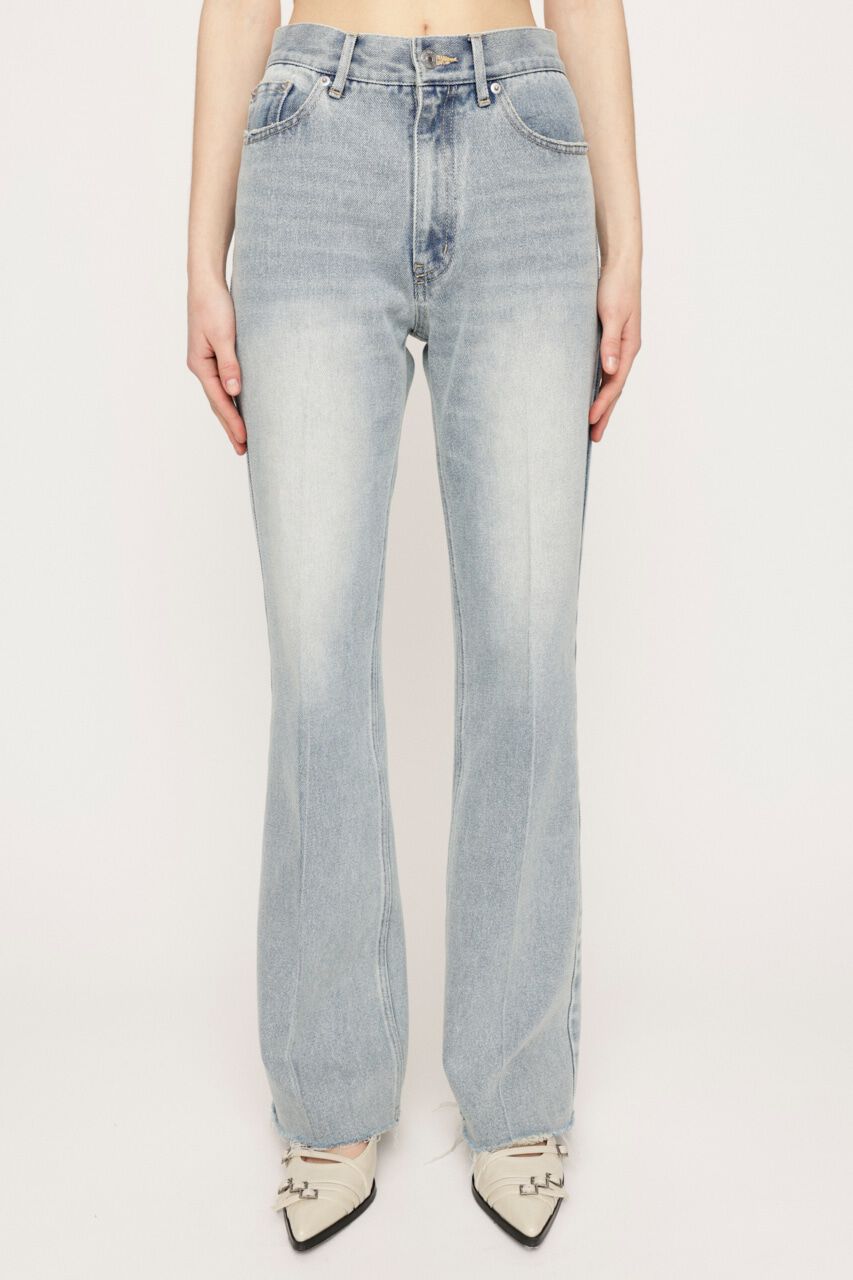SLY「J／W SEMI FLARE PT-BE」|デニム|