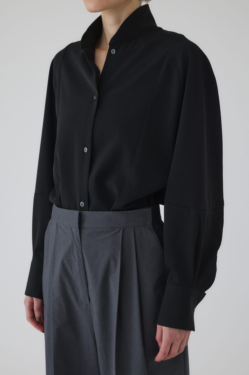 RIM.ARK 「Stand collar volume blouse」|シャツ・ブラウス|BLK