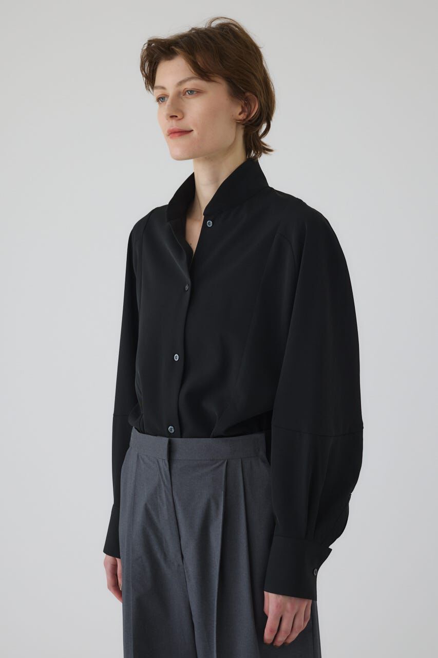 RIM.ARK 「Stand collar volume blouse」|シャツ・ブラウス|