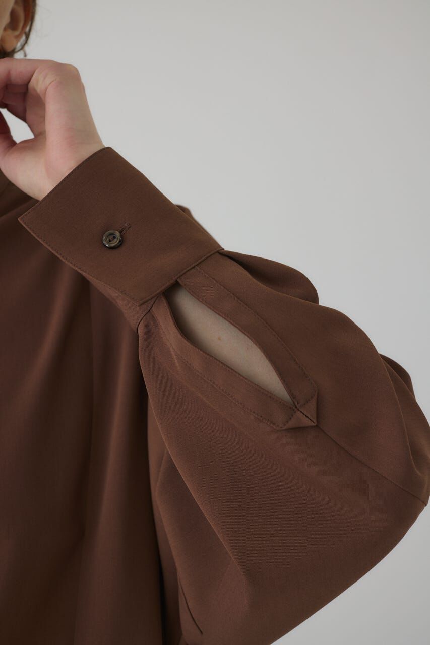 RIM.ARK 「Stand collar volume blouse」|シャツ・ブラウス|