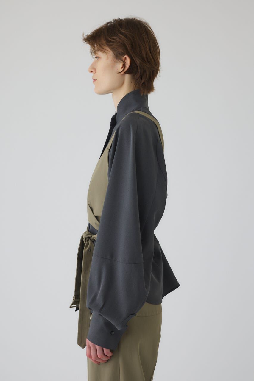 RIM.ARK 「Stand collar volume blouse」|シャツ・ブラウス|