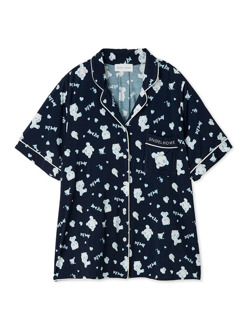 SNIDEL HOME「【icy baby】【接触冷感】総柄開襟シャツ」|ルームウェア|