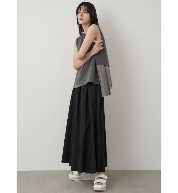 ELENDEEK「BACK ASYMMETRY DRAPE CS」|Tシャツ・カットソー|