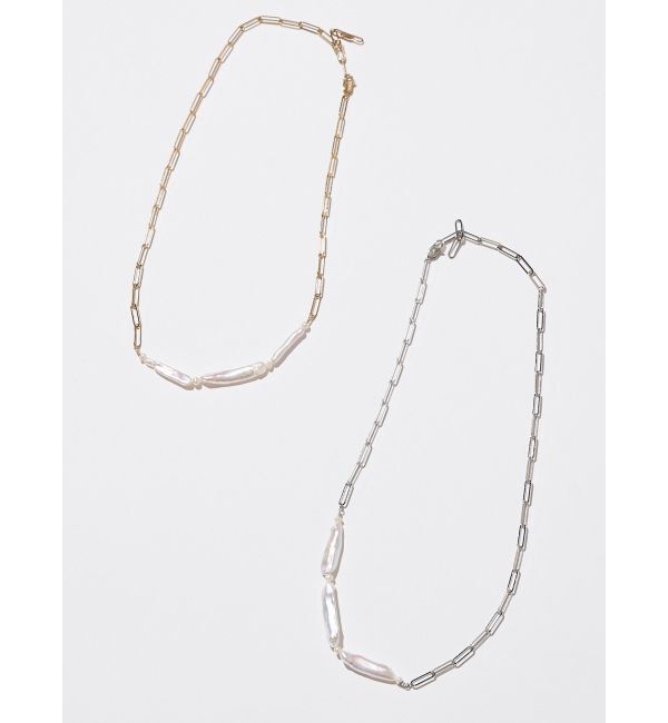 ELENDEEK「STICK PEARL NECKLACE」|ネックレス|