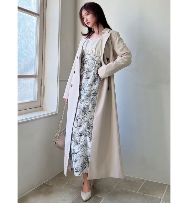 RESEXXY「レイヤードフレアトレンチコート」|トレンチコート|