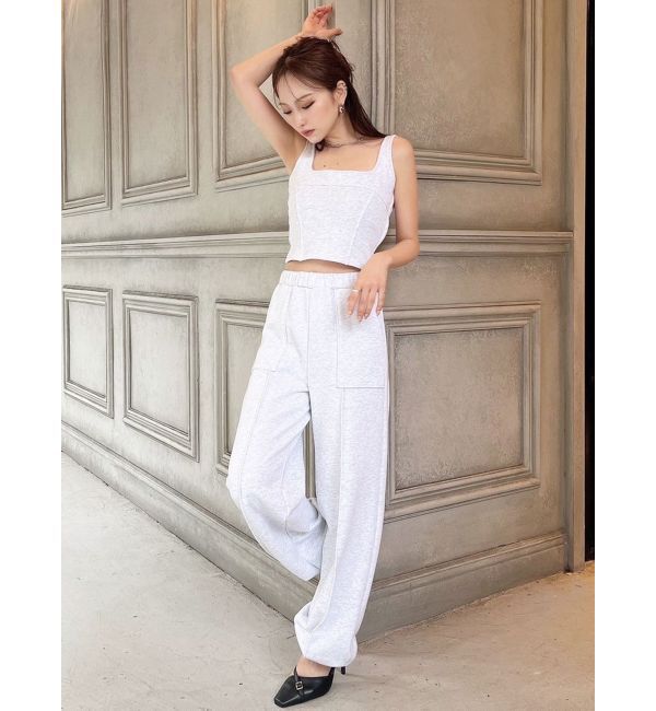 RESEXXY「スウェットコルセットトップス【セットアップ着用可能】」|タンクトップ|