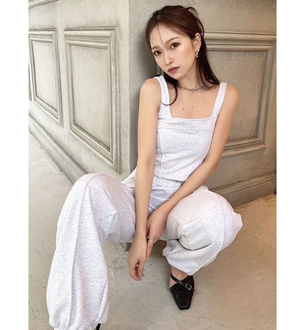 RESEXXY「スウェットコルセットトップス【セットアップ着用可能】」|タンクトップ|