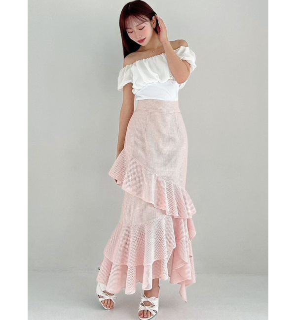 RESEXXY「メッシュラッフルスカート」|スカート|