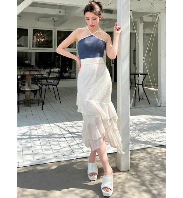 RESEXXY「メッシュラッフルスカート」|スカート|