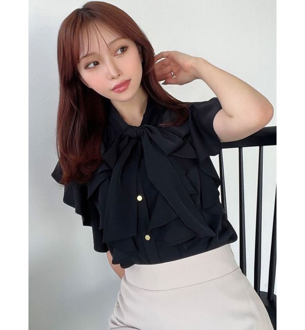 RESEXXY「ボウタイラッフルブラウス」|シャツ・ブラウス|